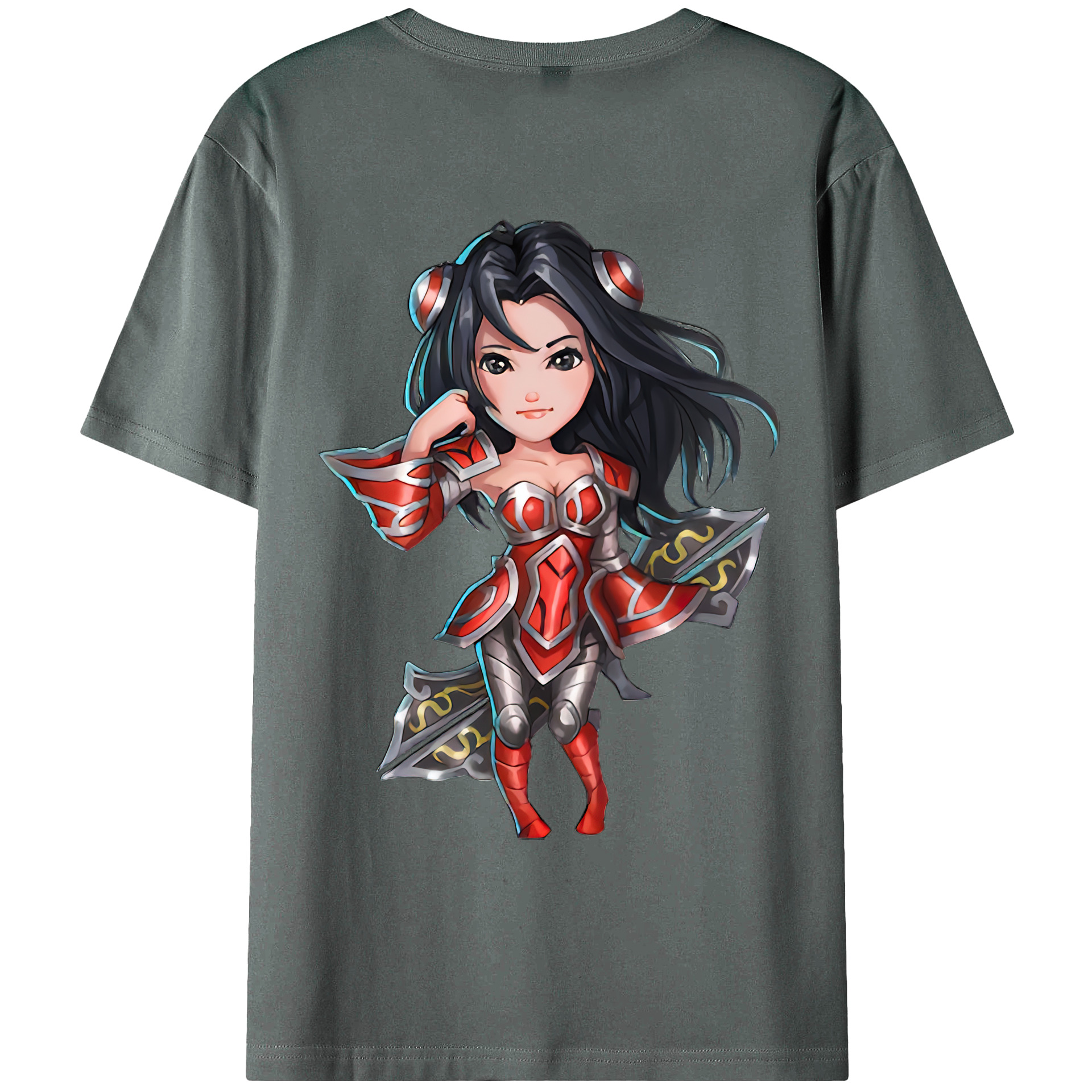 （画像用） リーグ・オブ・レジェンド League of Legends LOL 綿100％ メンズ半袖Tシャツ（バックプリント） 通気性